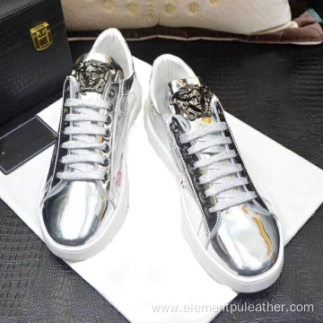 mirror tpu colorful pu leather for making shoe